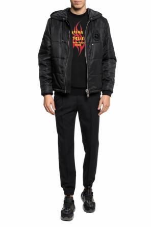 Quilted down jacket with logo, zdjęcie 2 Quilted down jacket with logo od Billionaire